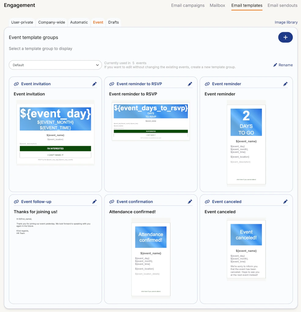 Event Email Templates