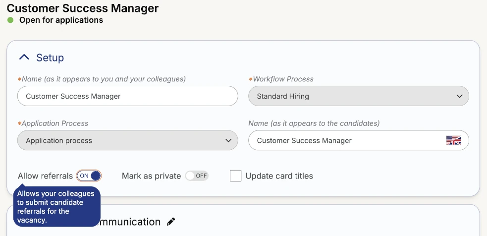 Demand Configuration